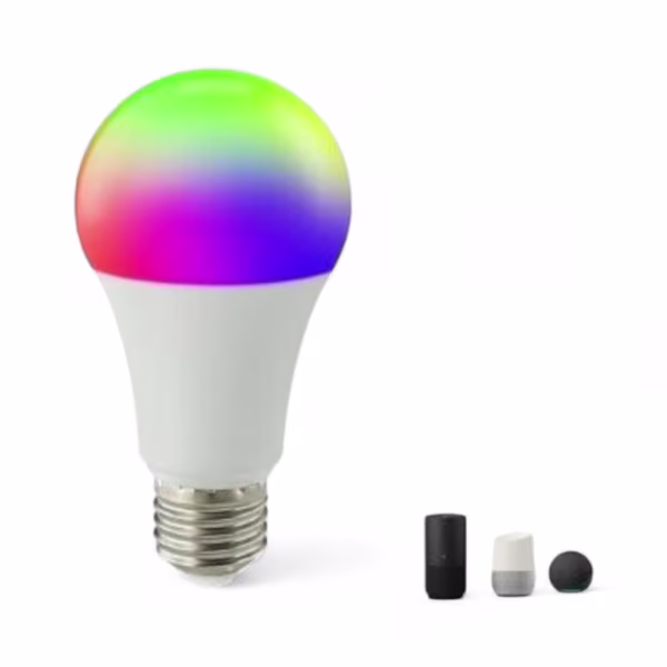 Smartlife Domotica Smart LED Lamp | E27 fitting | 9W | RGBCW kleurenspectrum | Dimbaar | Spraakbesturing | Dual-connectiviteit | Lange levensduur