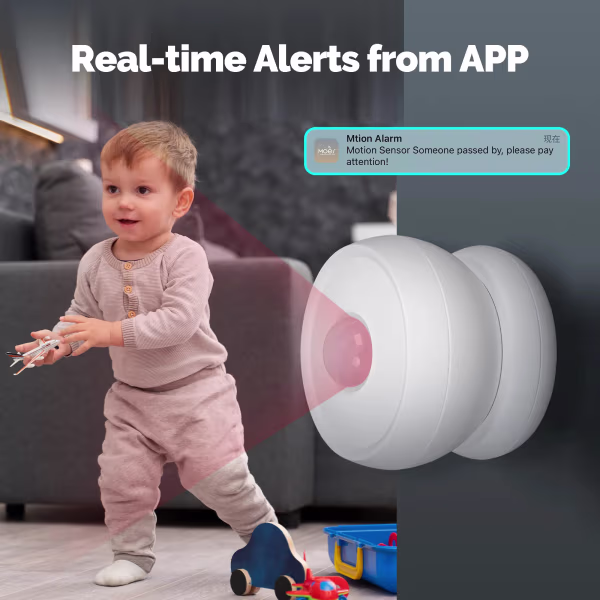 Smartlife Domotica Zigbee Slimme bewegingssensor  8 Meter met magneet voet (exclusief gateway)