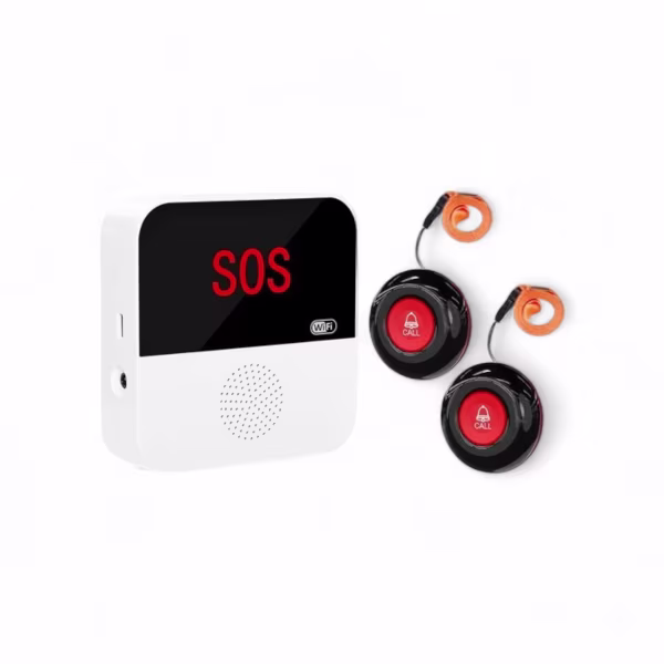 Smartlife Domotica SOS Knoppen (2x) voor Ouderen (Inclusief Extern Display)