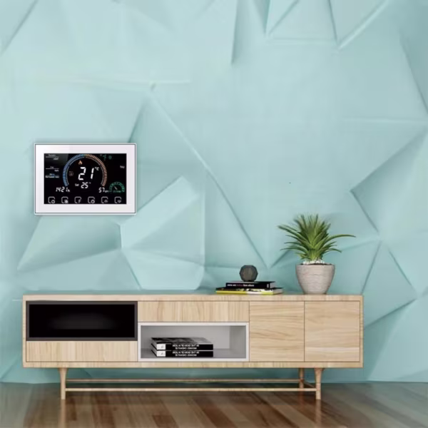 Smartlife Domotica Wifi Inbouw Thermostaat met Touchscreen voor C.V. Installatie (wit)