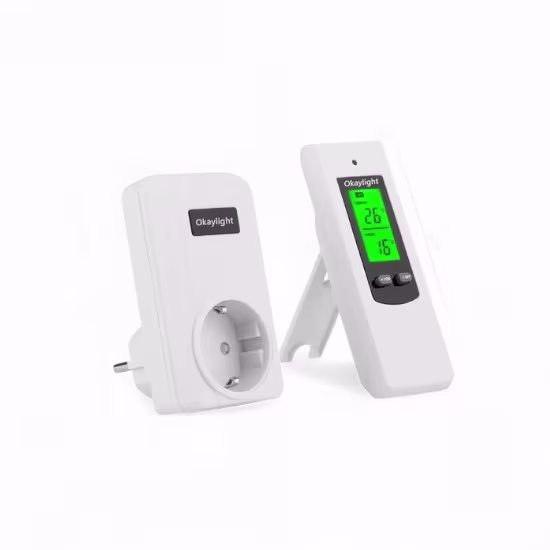 Smartlife Domotica Stekker Thermostaat met Afstandsbediening voor Verwarming en Airco