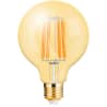 Set van 10 warme witte LED lampen E27 globe filament 6W G95 met 2200K en 540 lumen