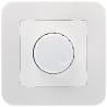 Inbouw LED-dimmer 1-300W 230V Druk/Draaiknop Wit LED toebehoren