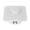 Witte inbouw LED-dimmer met druk- en draaiknop geschikt voor 1-300W LED-lampen en 230V installatie