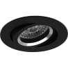 mat zwarte ronde LED inbouwspot GU10 4.6W 355 lumen 2700K warm wit kantelbaar