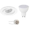 Dimbare LED inbouwspot 6W GU10 3000K kantelbaar Lichtbronnen Dimbare LED inbouwspot 6W GU10 3000K kantelbaar Lichtbronnen