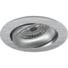 Kantelbare mat zilveren LED inbouwspot GU10 4.6W 355 lumen warm wit 2700K