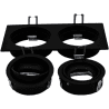 HLW LED LED Spot Set 6W - Dimbare Kantelbare Inbouwspot Mat Zwart - Natuurlijk Wit