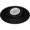 Mat zwarte kantelbare LED inbouwspot GU10 4,6W 3000K met 370 lumen en 40 graden stralingshoek