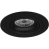 HLW LED LED Spot Set - Kantelbare 6W Inbouwspot Ronde Spot Mat Zwart Warm Wit 3000K