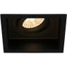 HLW LED LED Spot Set 6W - Kantelbare Vierkante Inbouwspot Mat Zwart of Wit, Warm Wit 3000K