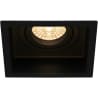 HLW LED LED Spot Set 6W - Kantelbare Vierkante Inbouwspot Mat Zwart of Wit, Warm Wit 3000K