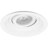 Mat witte kantelbare LED spot 4W GU10 inbouwlamp warm wit licht 3000K 320 lumen