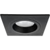 Mat zwarte vierkante LED inbouwspot 6W met GU10 fitting en neutraal wit licht 4200K