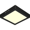 LED Downlight Mat Zwart 18W 1850lm 3000K Opbouw 225mm Binnenverlichting