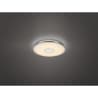 HLW LED LED Plafondlamp - Trion Osirina - 30W - Aanpasbare Kleur - Dimbaar - Afstandsbediening - Rond - Glans Chroom - Kunststof