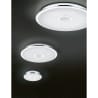HLW LED LED Plafondlamp - Trion Osirina - 30W - Aanpasbare Kleur - Dimbaar - Afstandsbediening - Rond - Glans Chroom - Kunststof