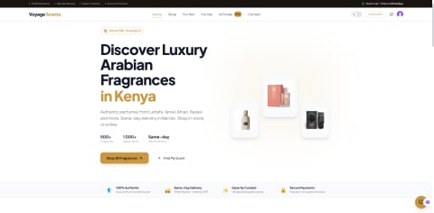 Voyage Scents — a website we built and shipped