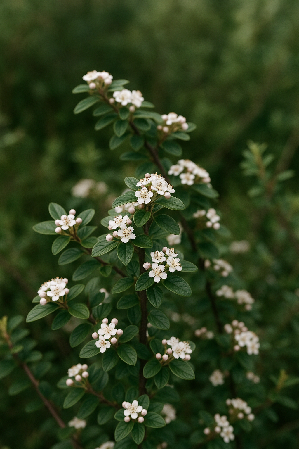 Cotoneaster mucronatus field-guide illustration