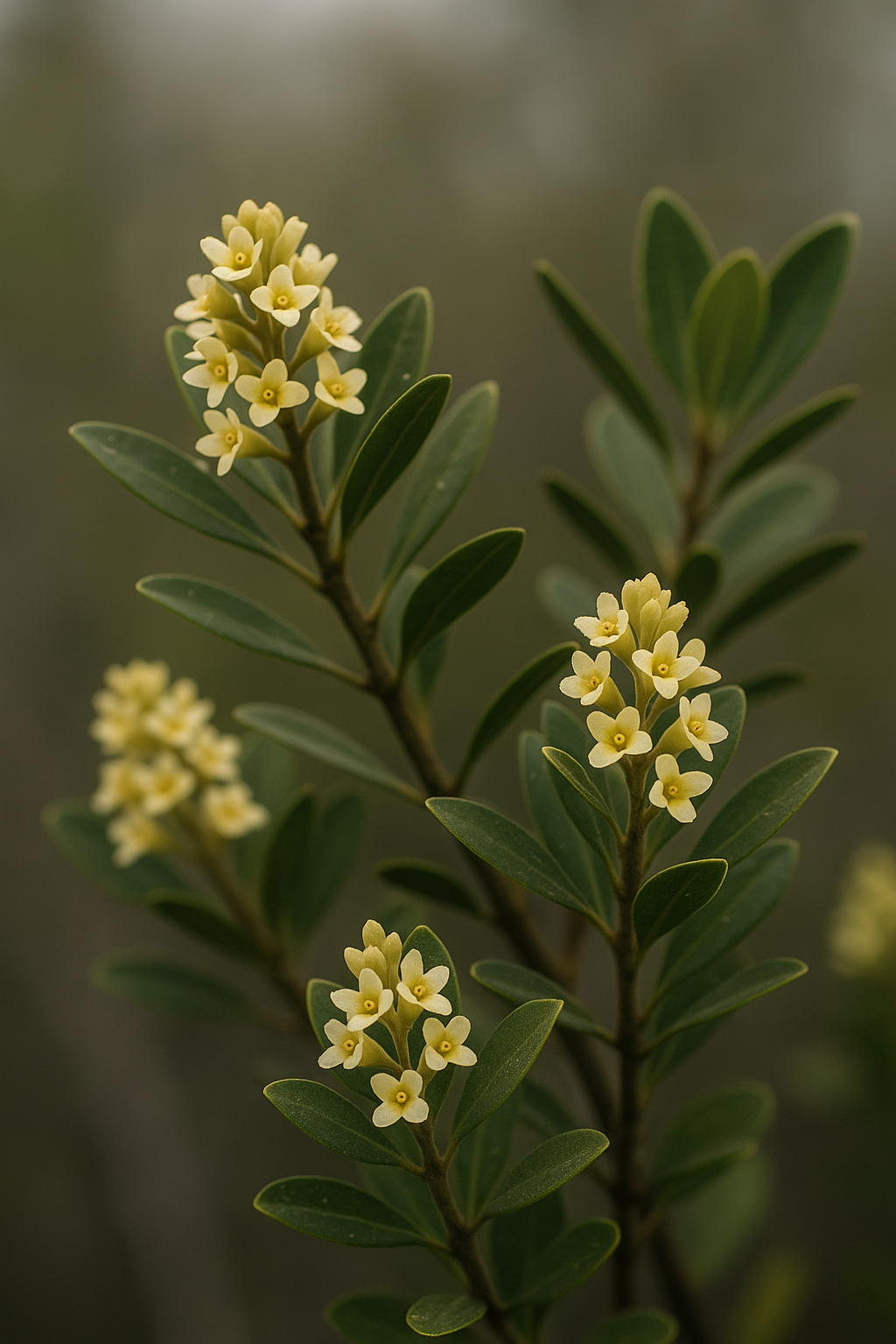 Avicennia nitida field-guide illustration