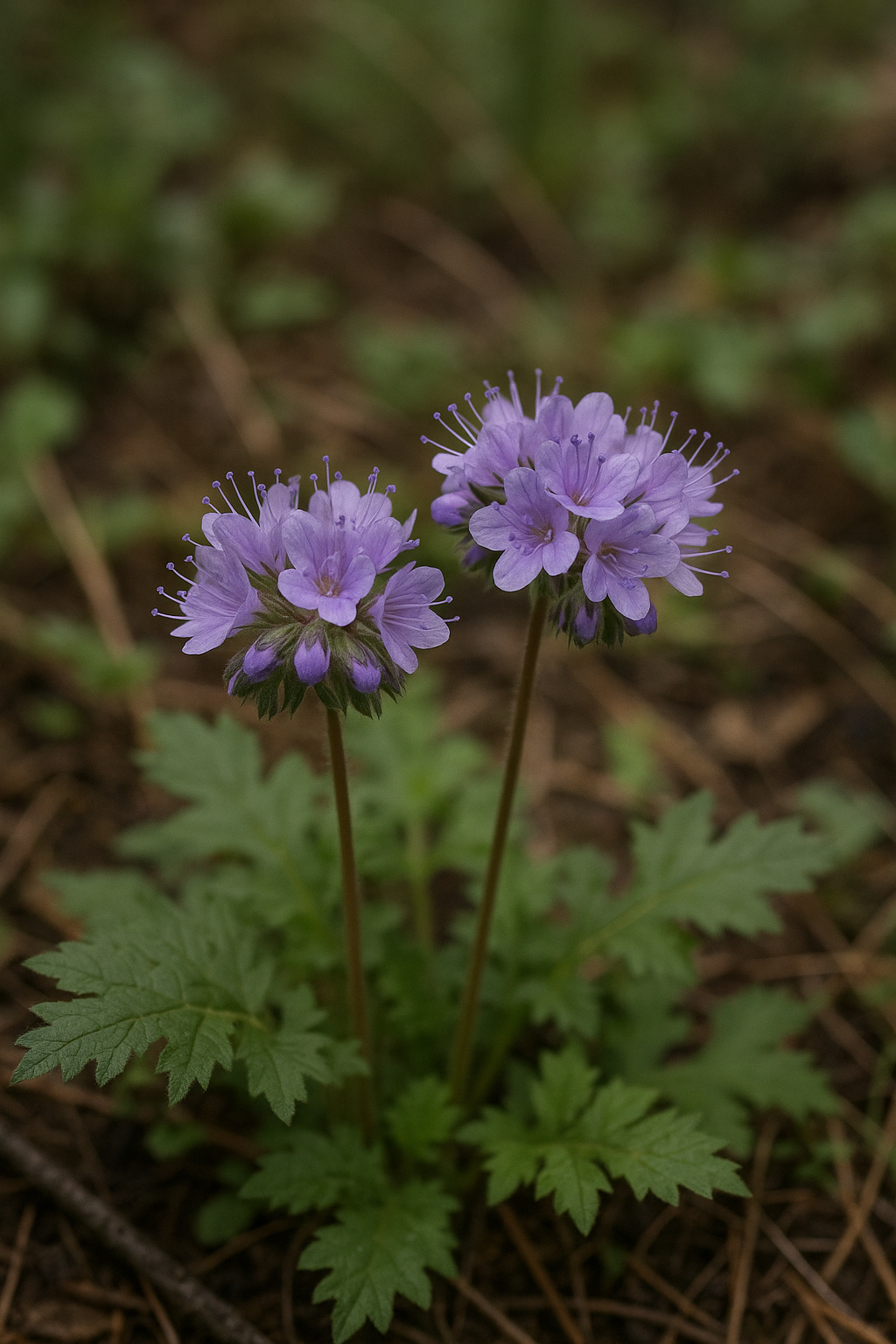 Fendler's waterleaf field-guide illustration
