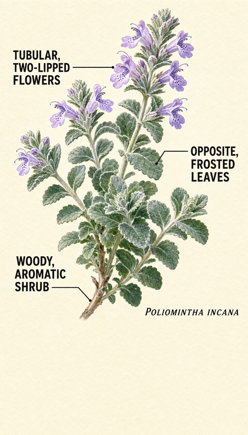 rosemary mint field-guide illustration