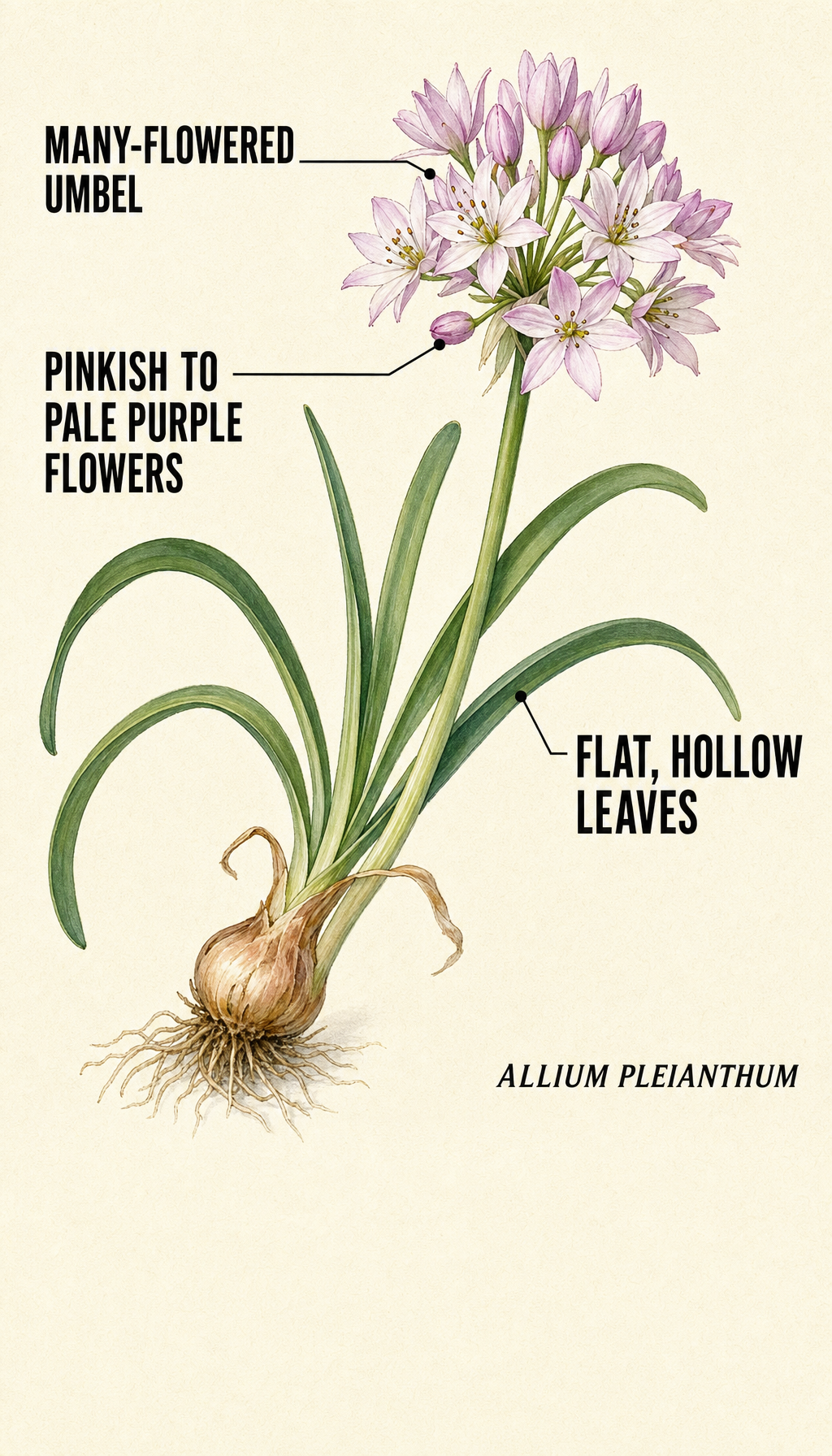 manyflower onion field-guide illustration
