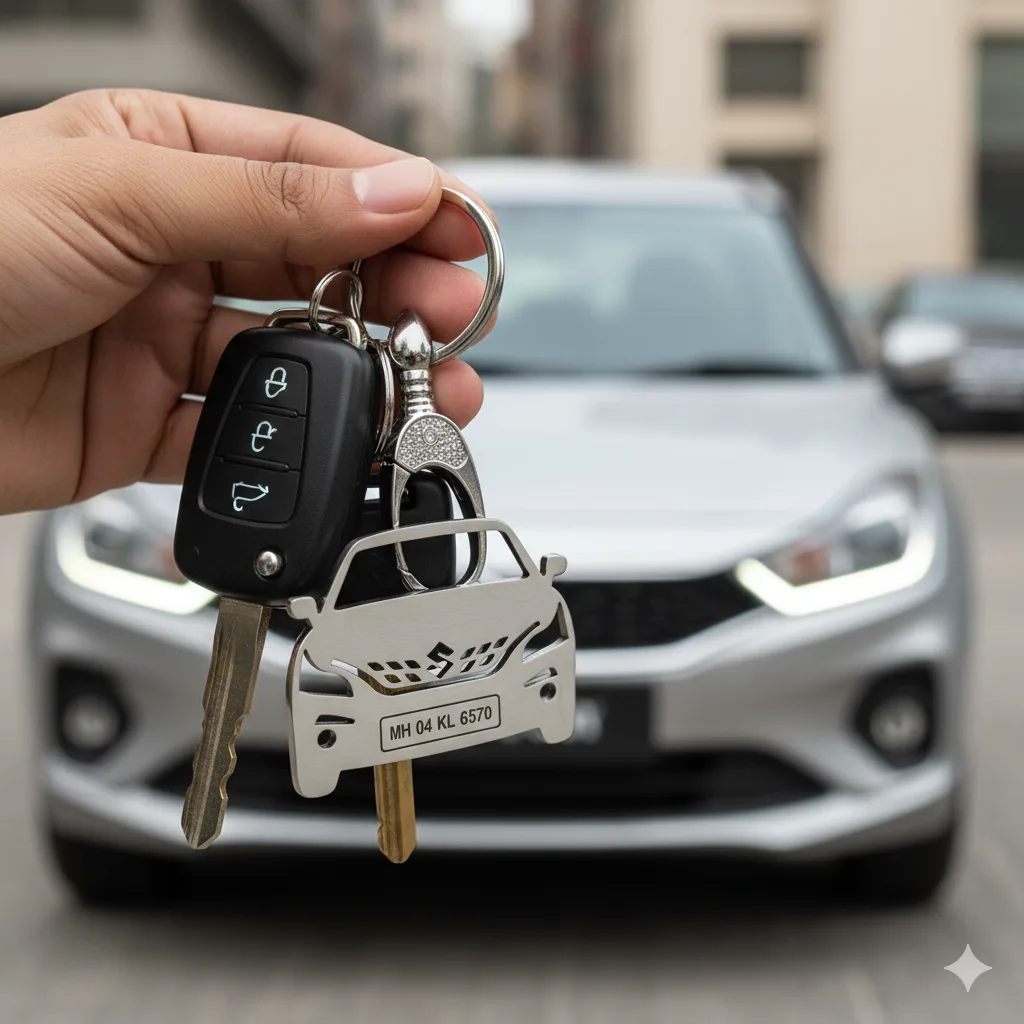 Personalised Car Keychain