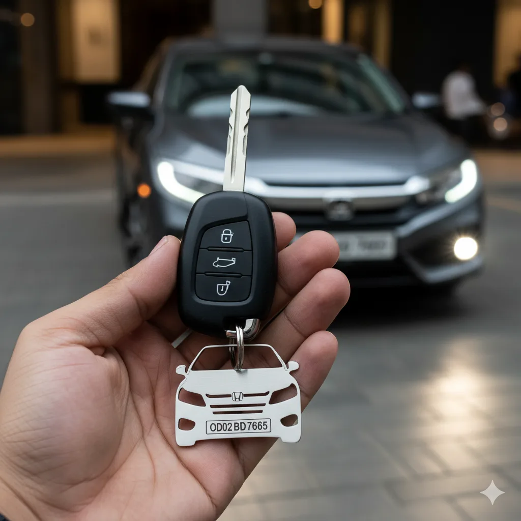Personalised Car Keychain