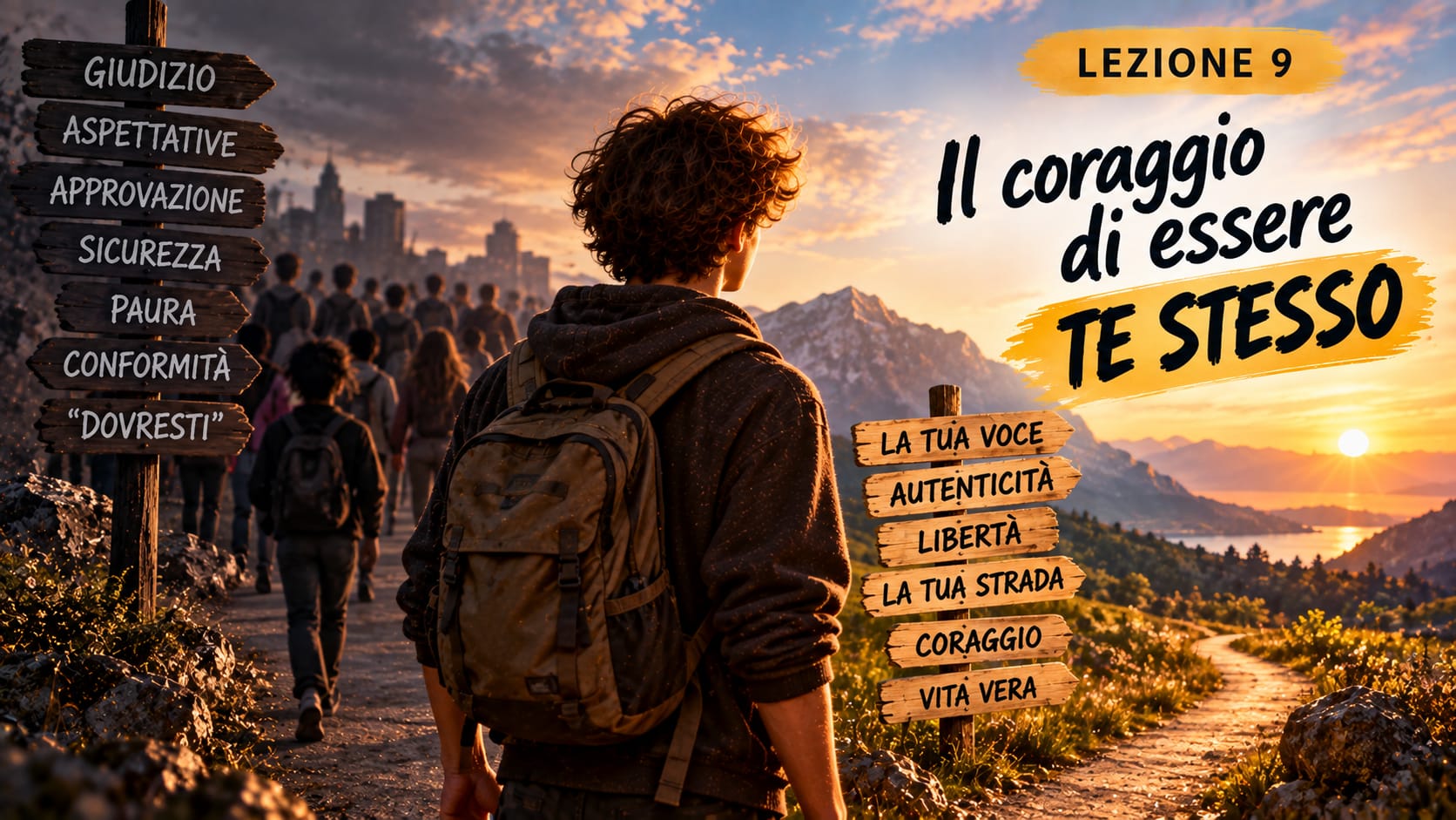 Un passo simbolico verso il coraggio