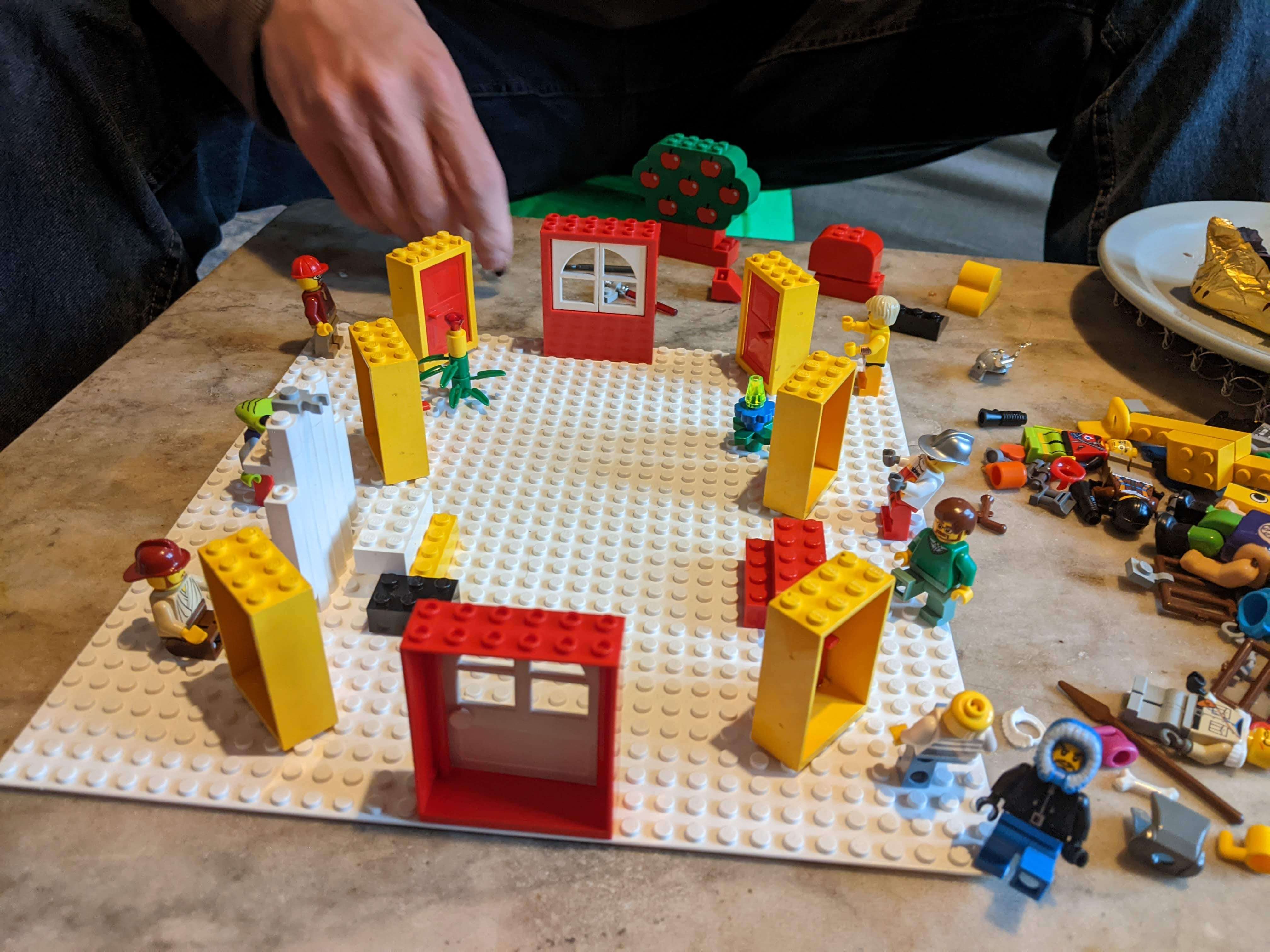 A Lego depiction of the ideal flat layout