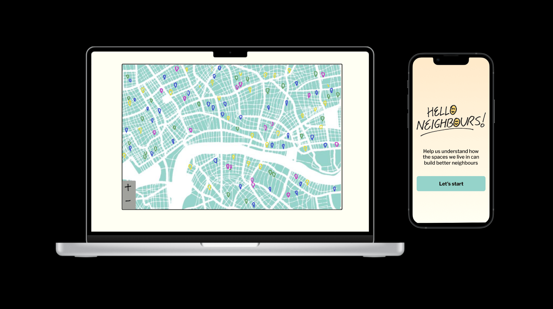 A rough prototype of what the service would look like and work like