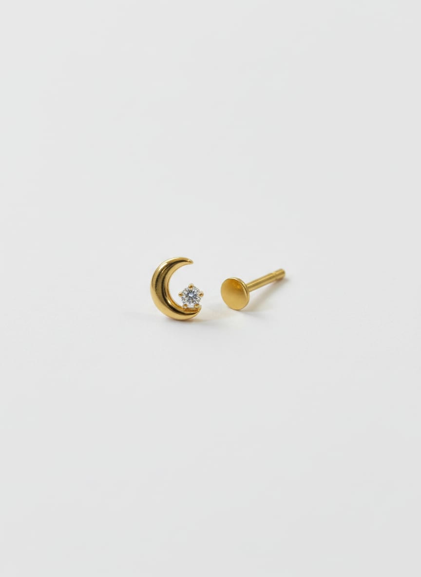 Labret Luna Gema Dorado