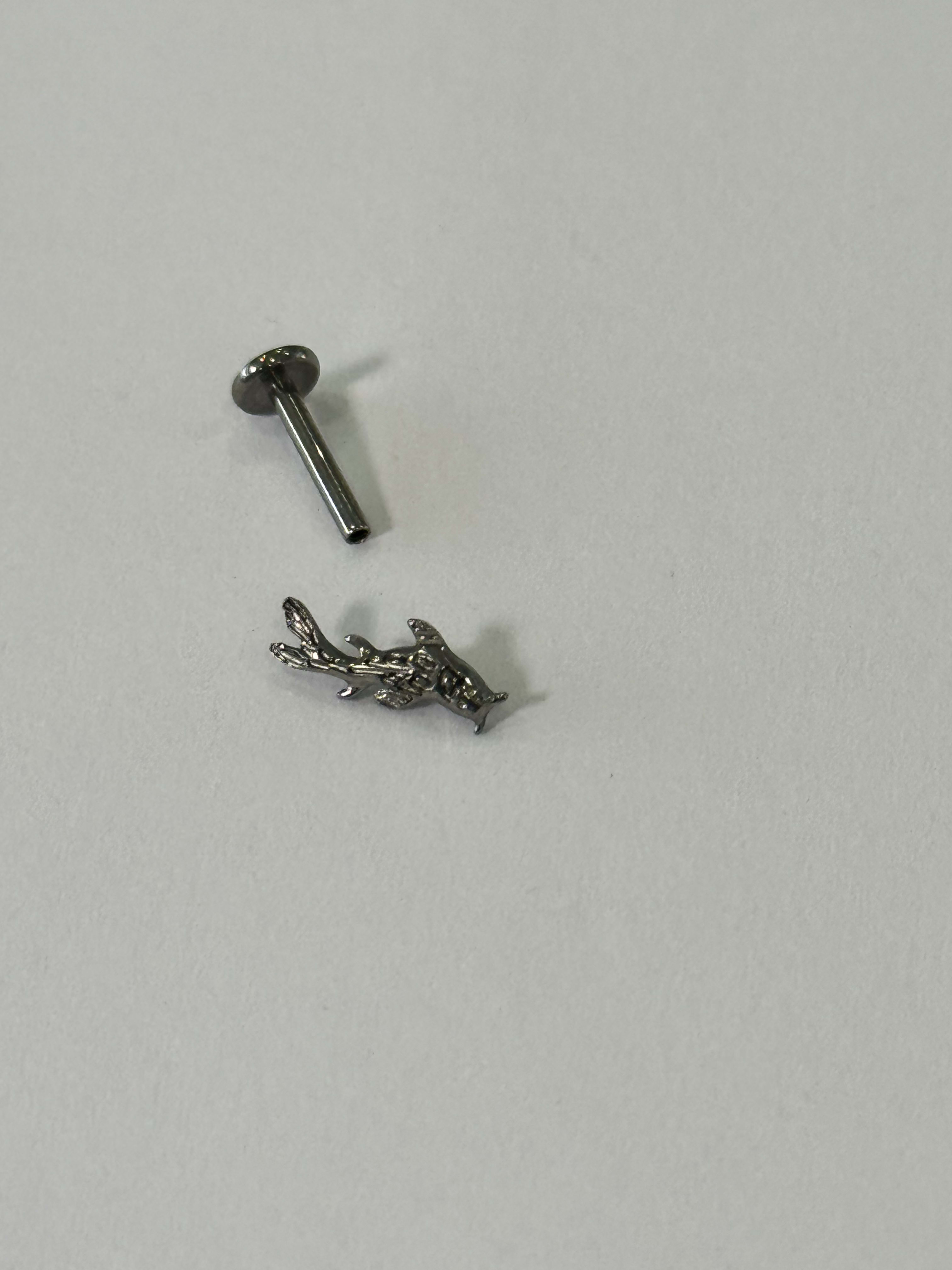 Labret Pez Carpa Plateado
