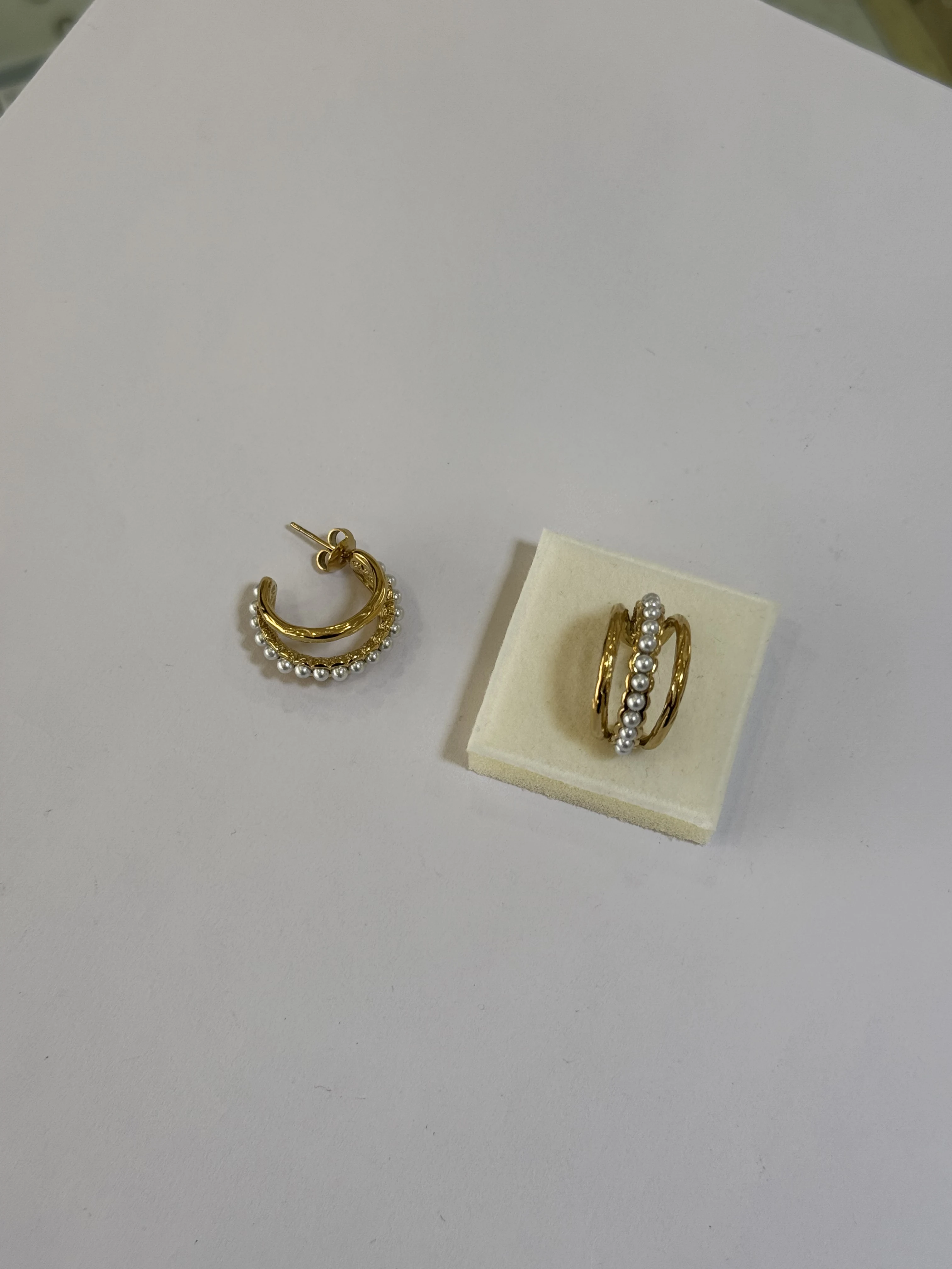 Aretes Acero Inoxidable 18k - 111
