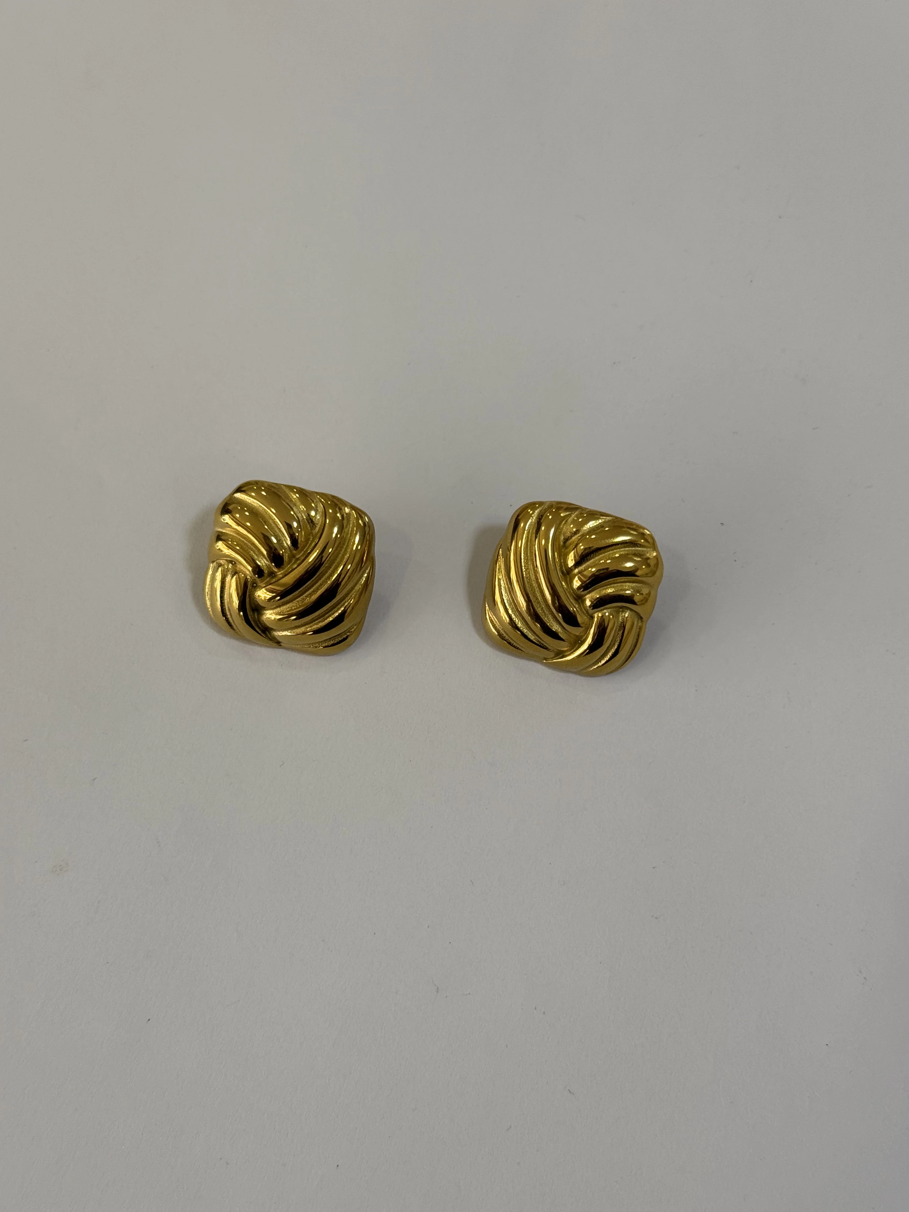 Aretes Acero Inoxidable 18k - 109