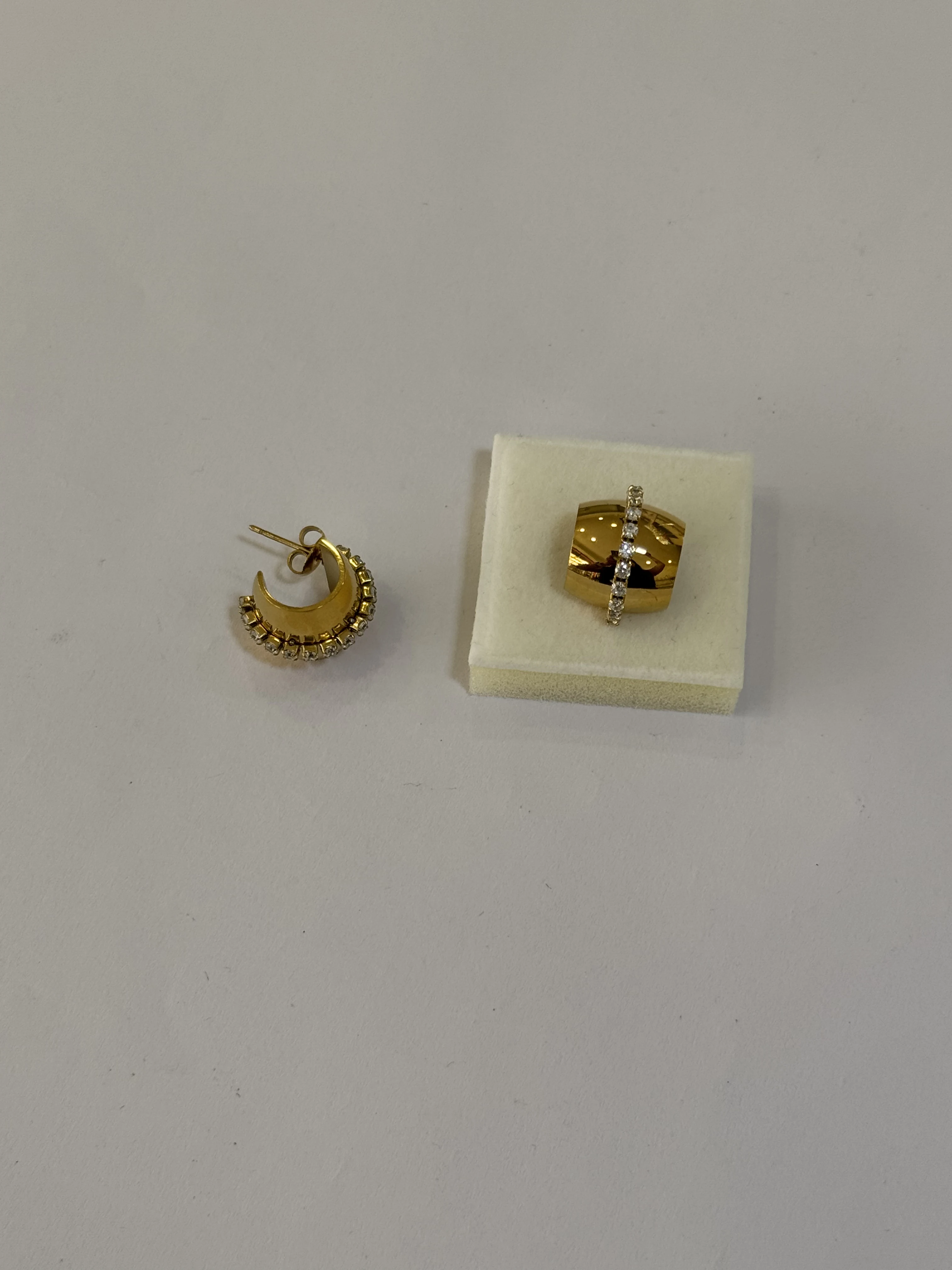 Aretes Acero Inoxidable 18k - 108