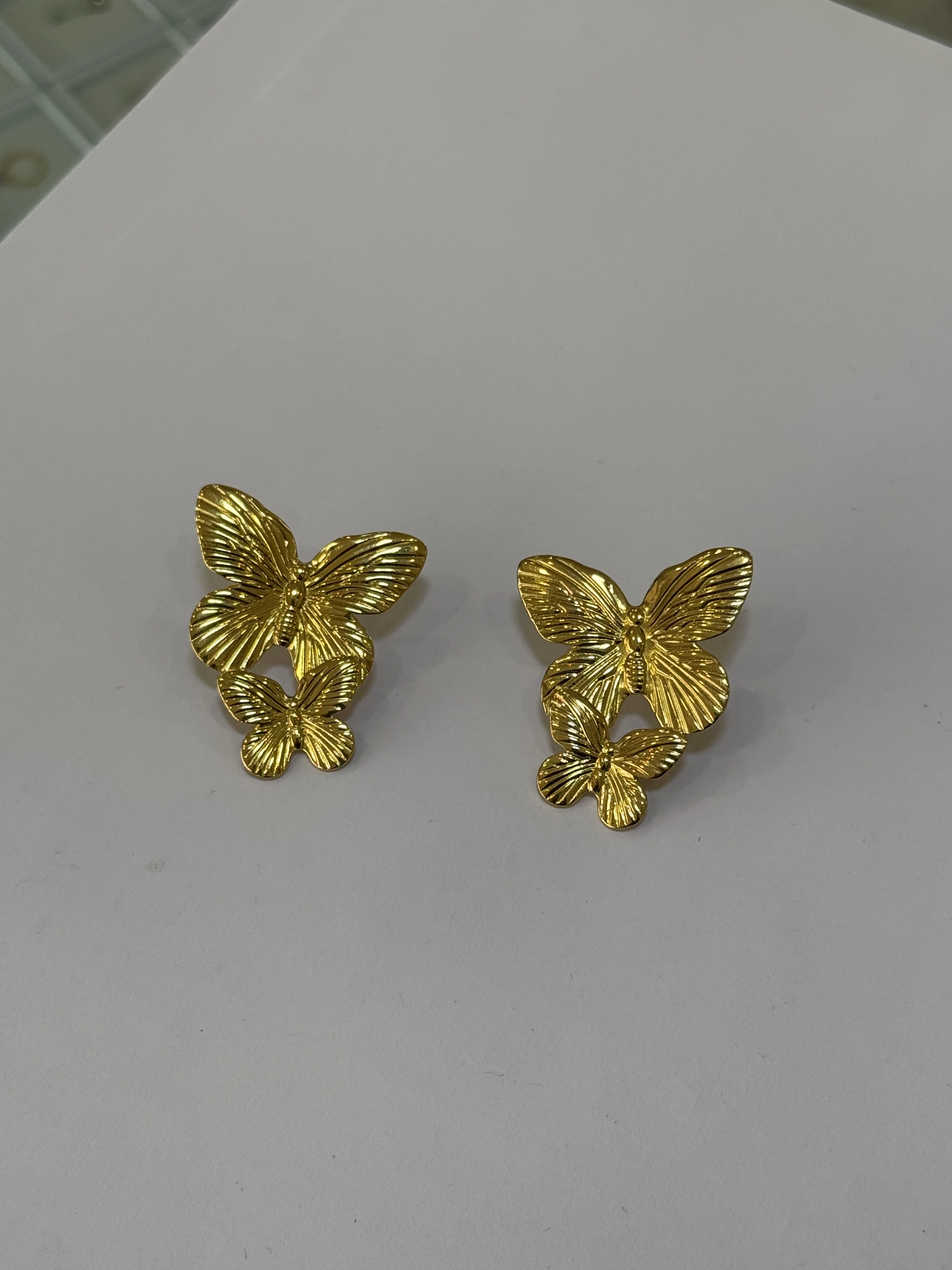 Aretes Acero Inoxidable 18k - 105