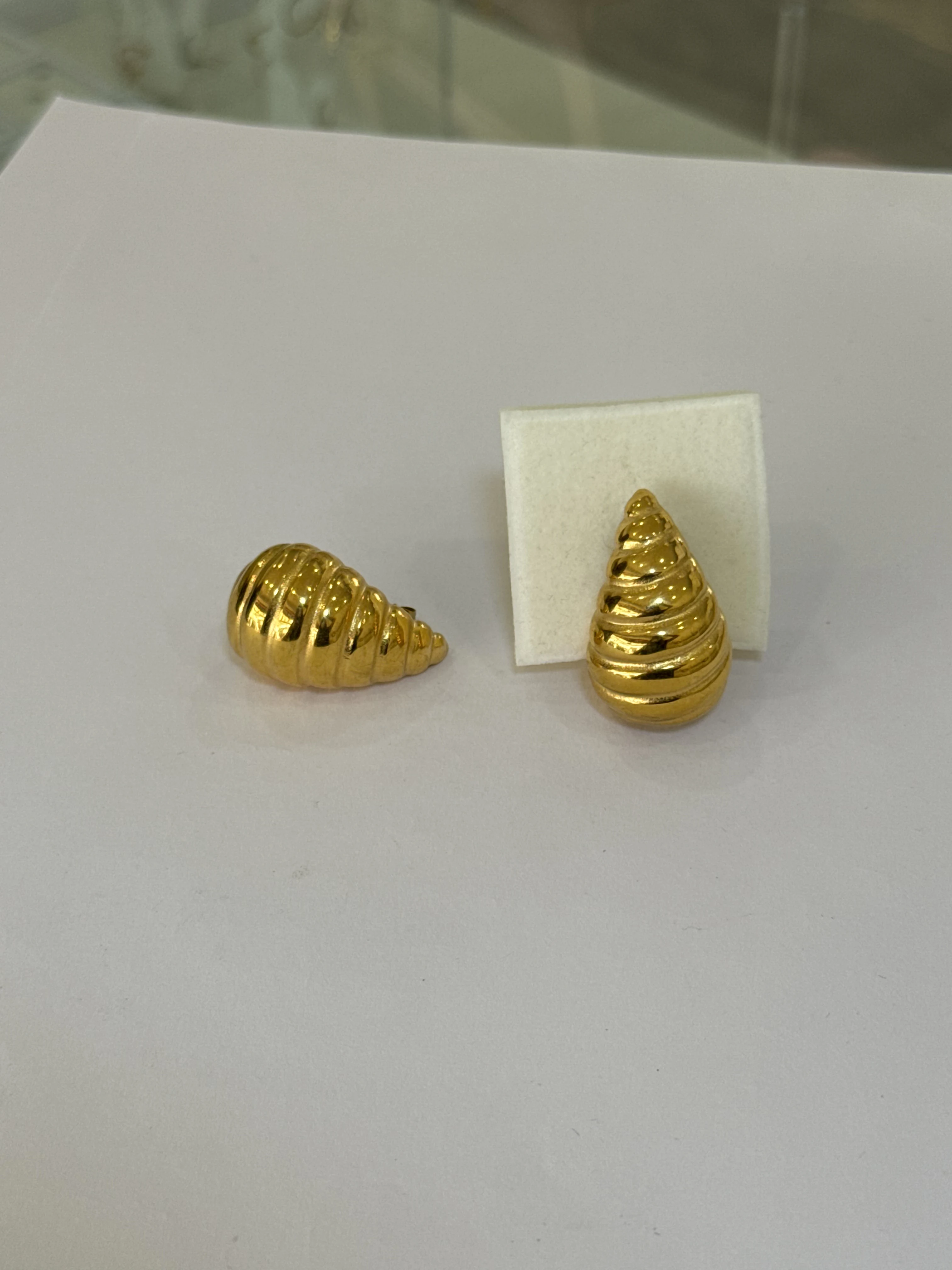 Aretes Acero Inoxidable 18k - 93