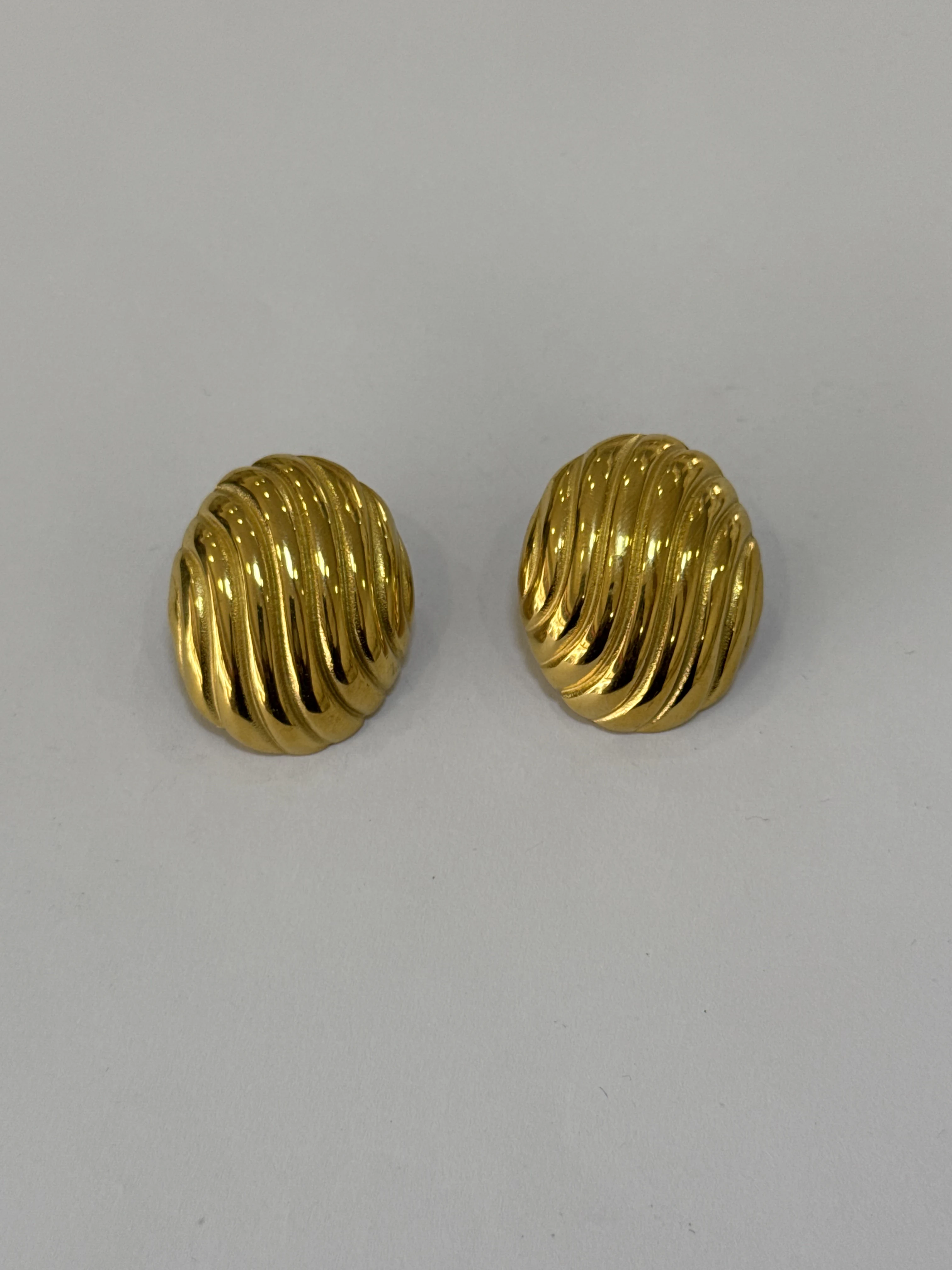 Aretes Acero Inoxidable 18k - 91