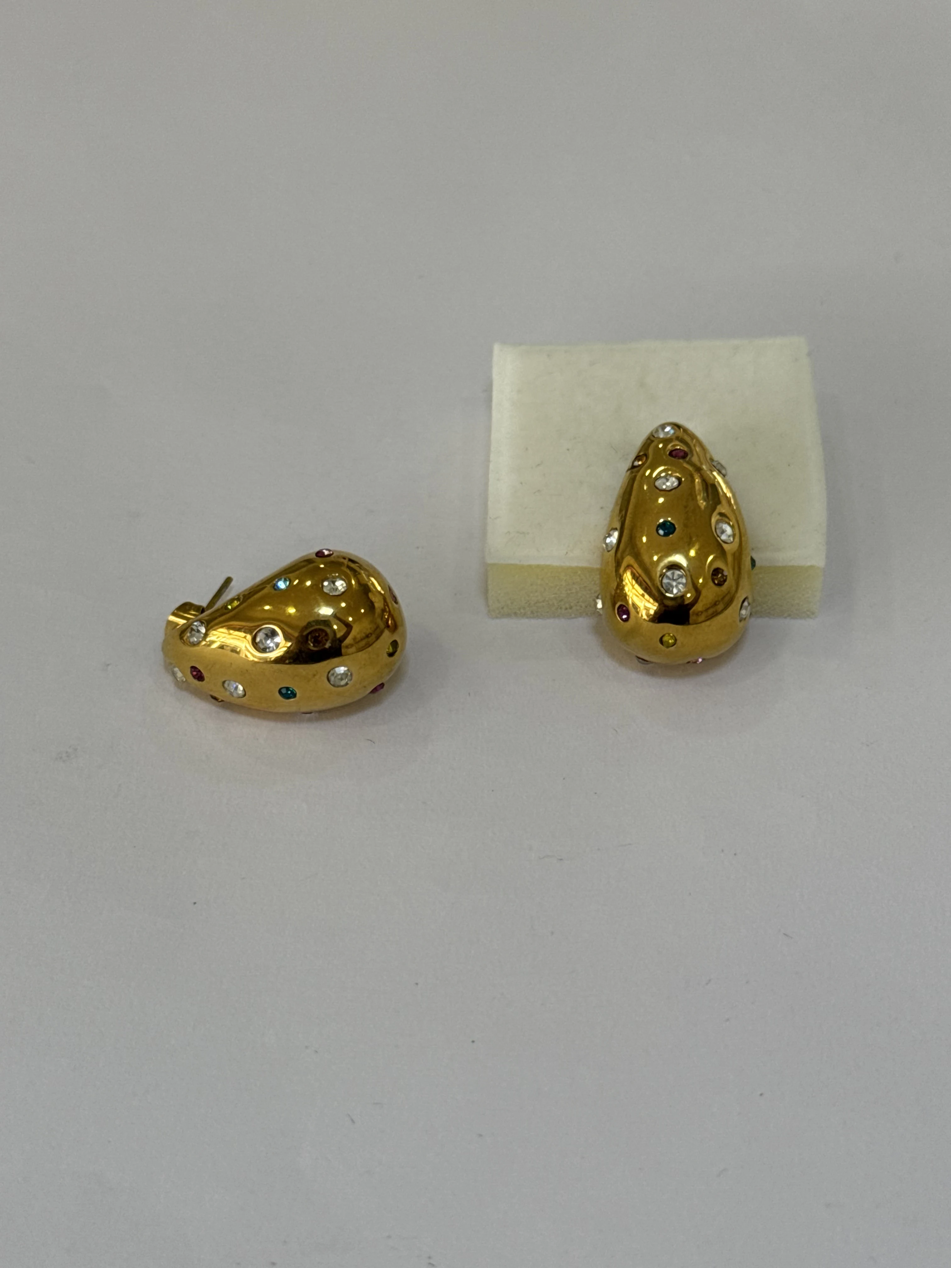 Aretes Acero Inoxidable 18k - 89