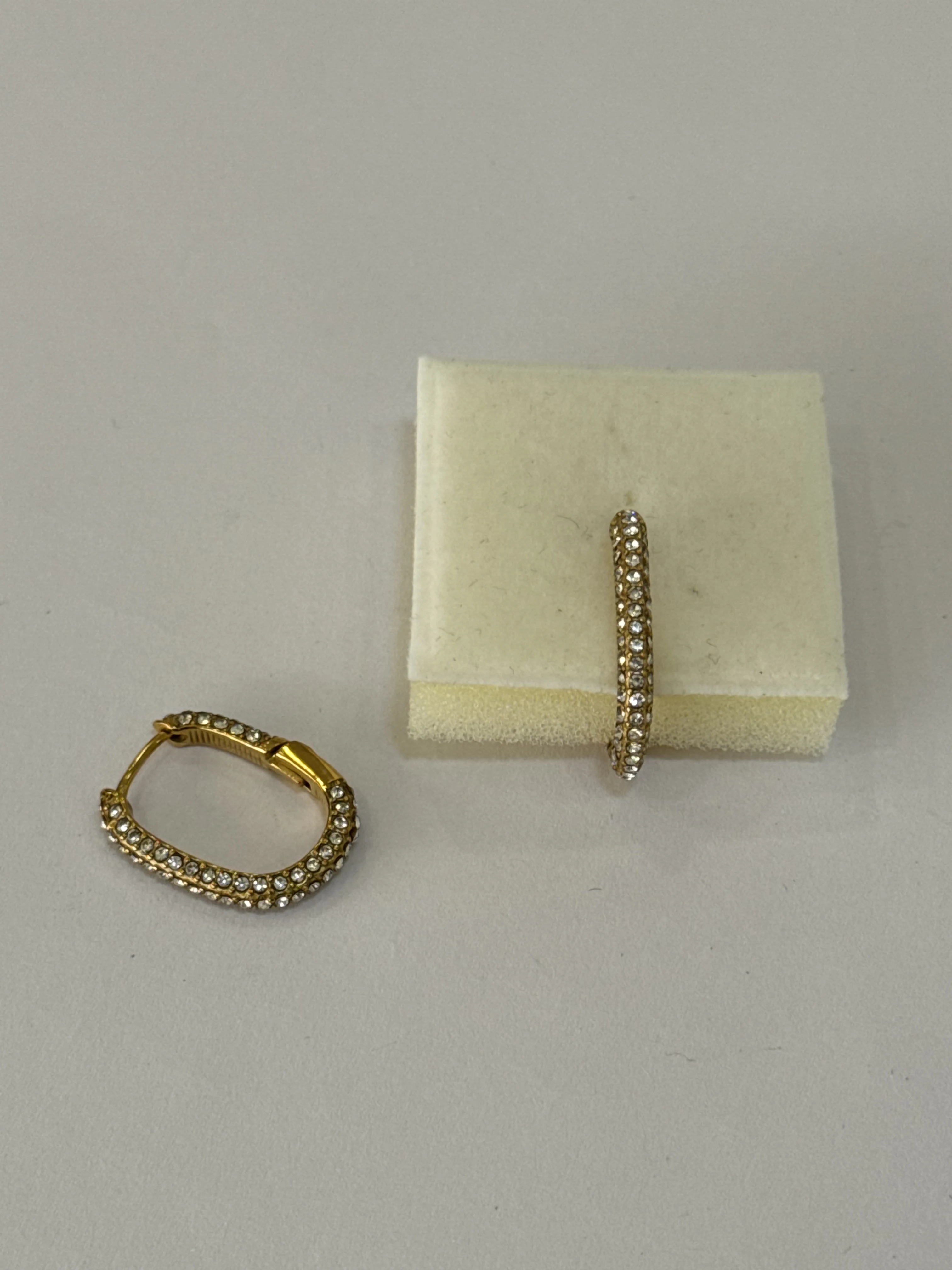 Aretes Acero Inoxidable 18k - 86
