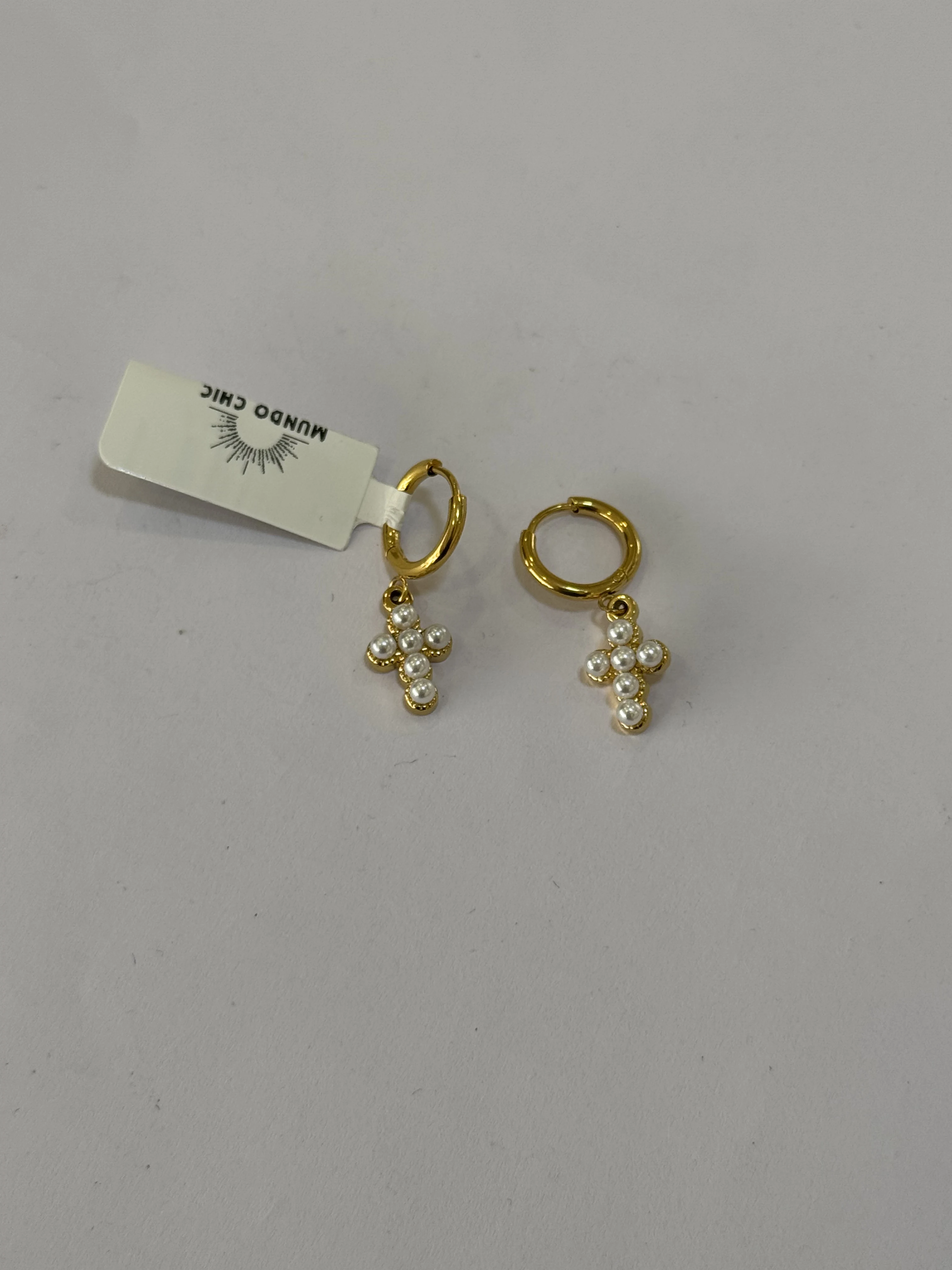 Aretes Acero Inoxidable 18k - 80