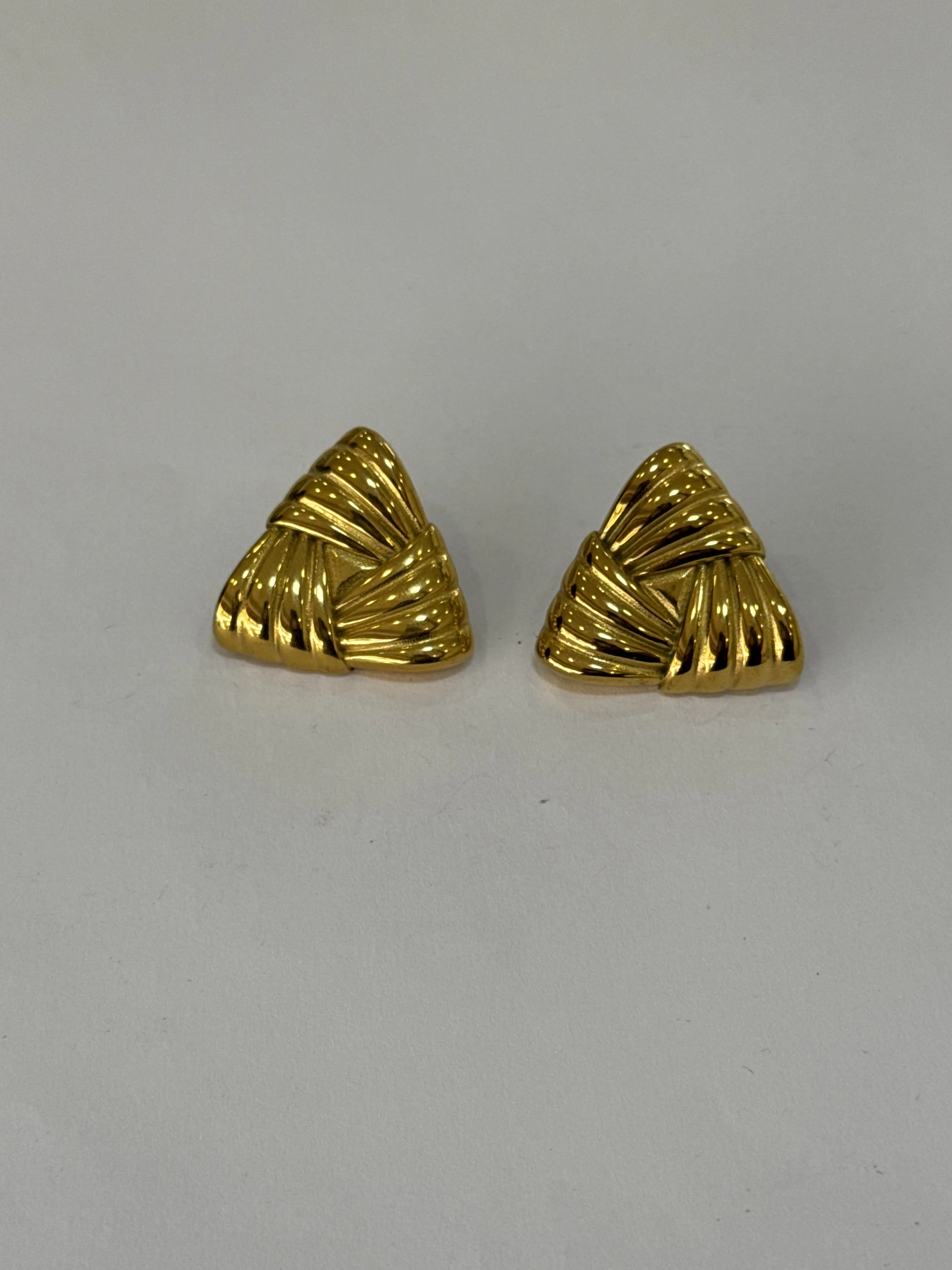 Aretes Acero Inoxidable 18k - 78