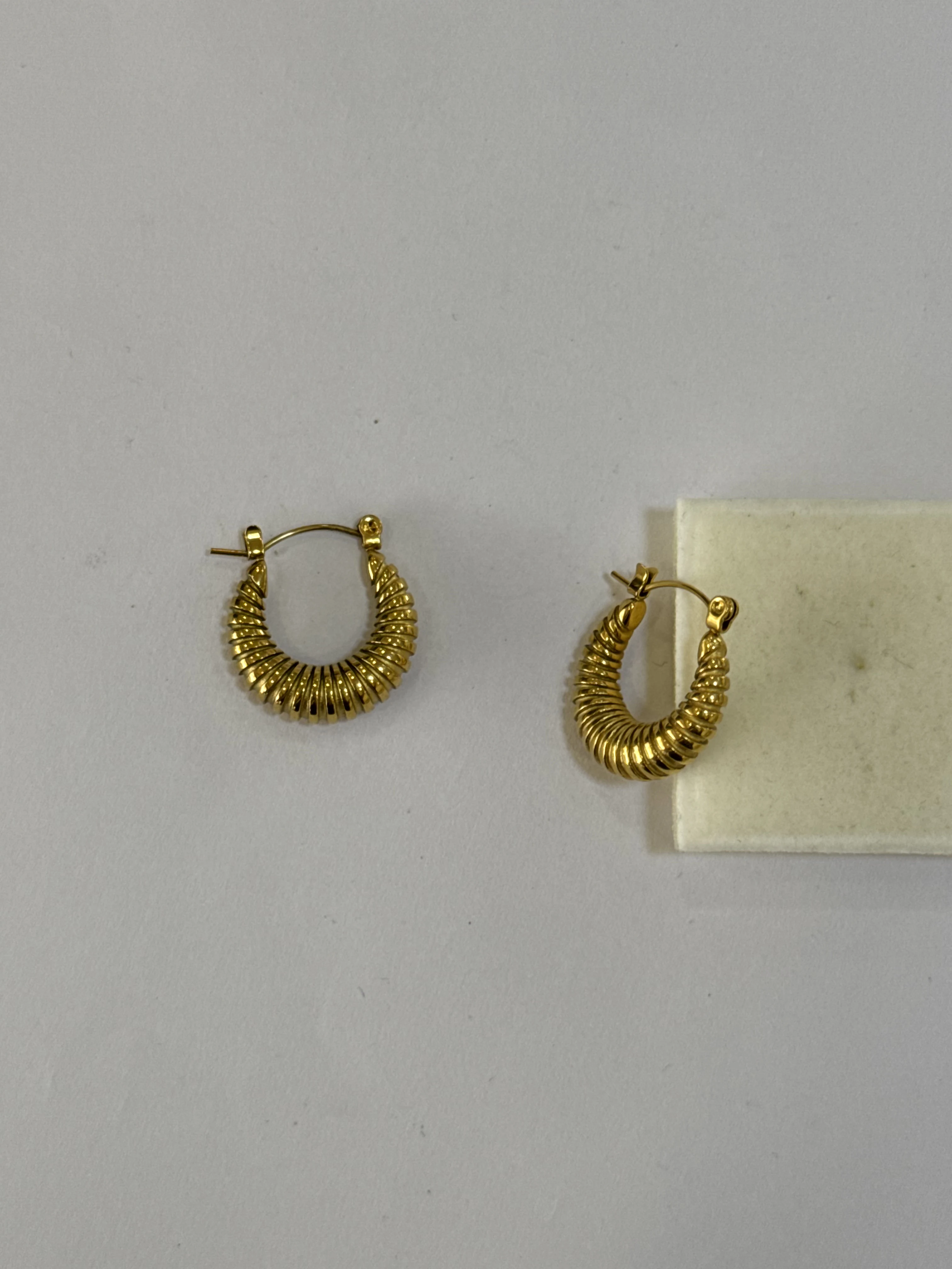 Aretes Acero Inoxidable 18k - 74