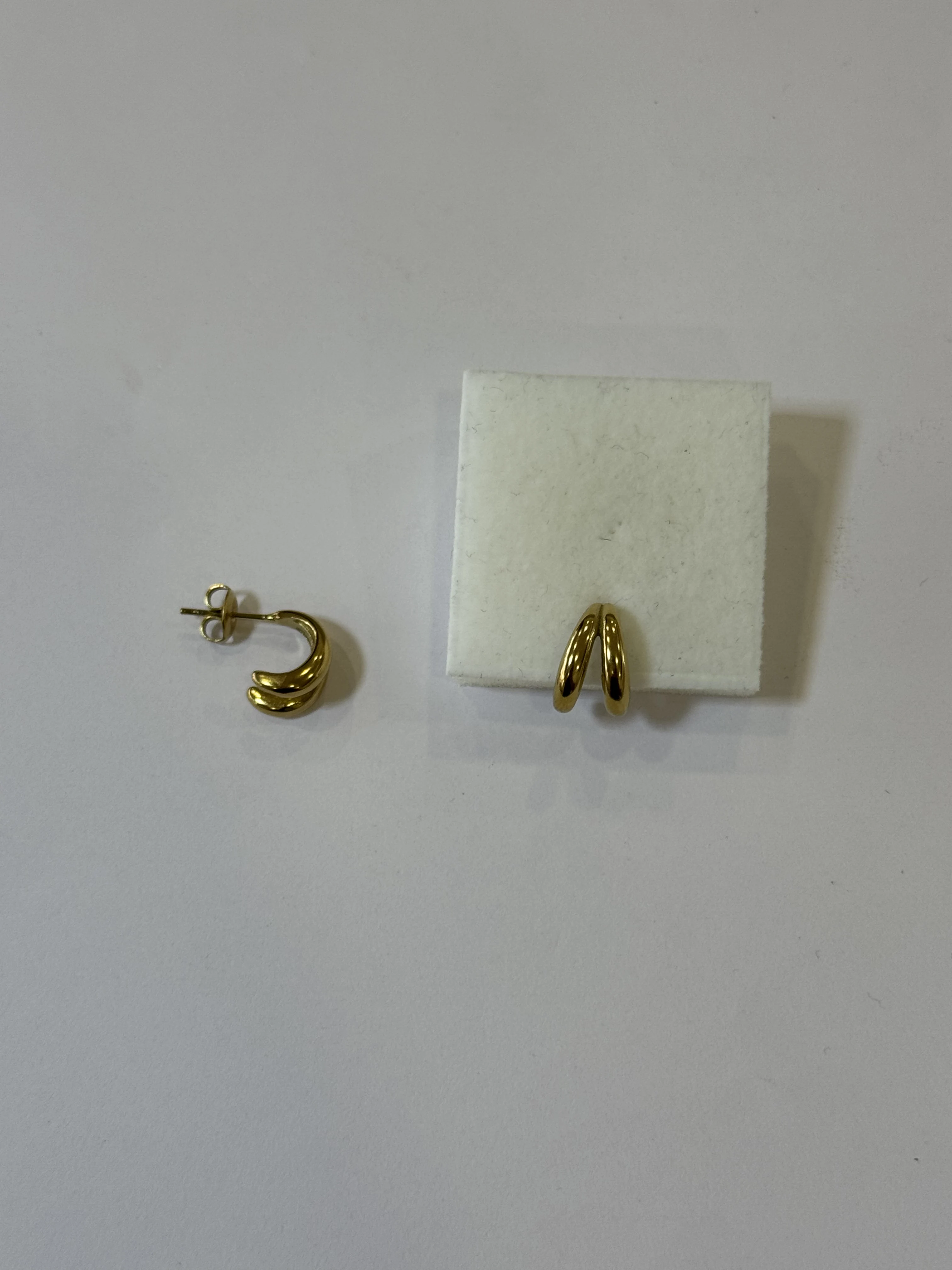 Aretes Acero Inoxidable 18k - 72