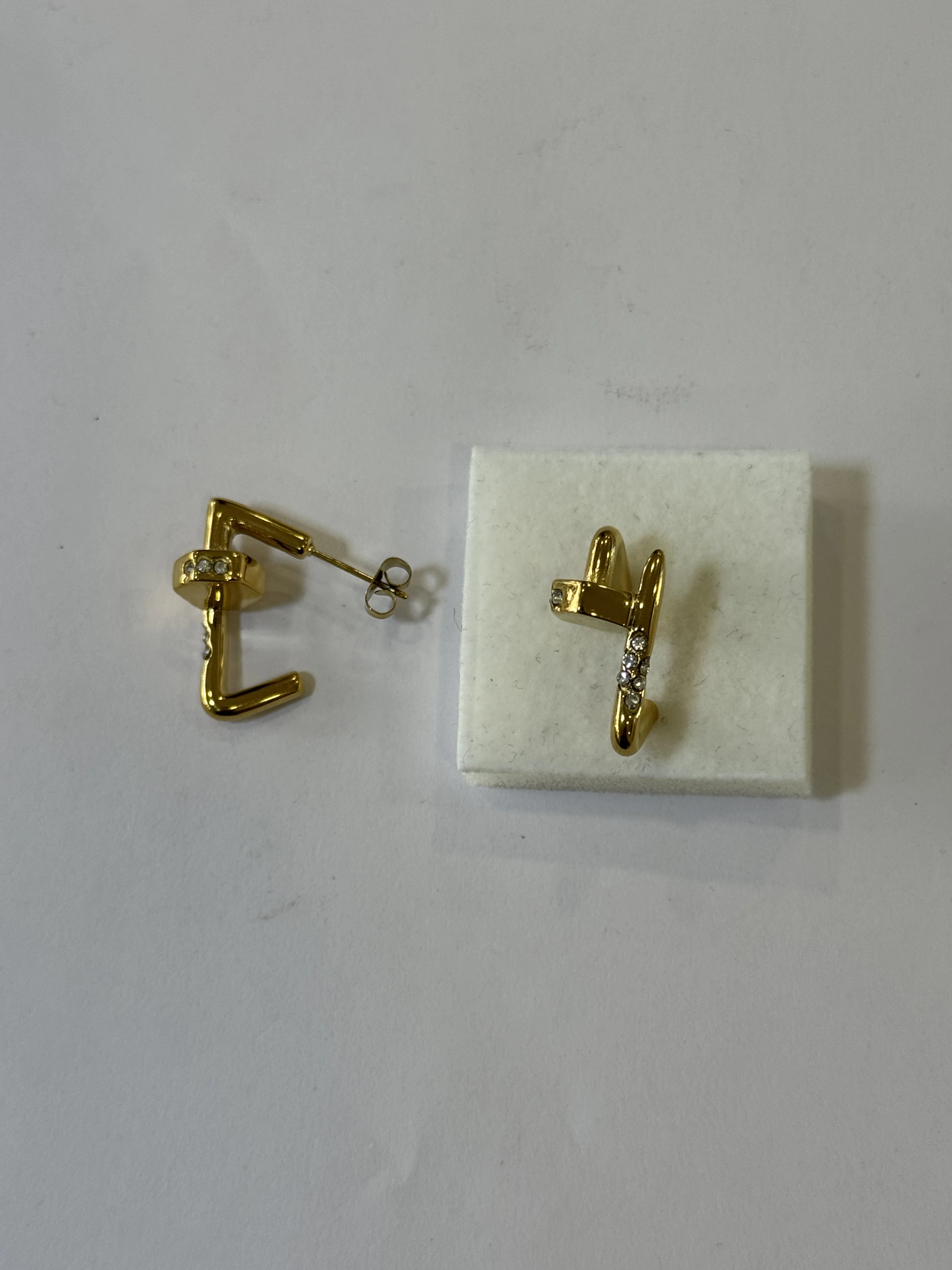 Aretes Acero Inoxidable 18k - 66