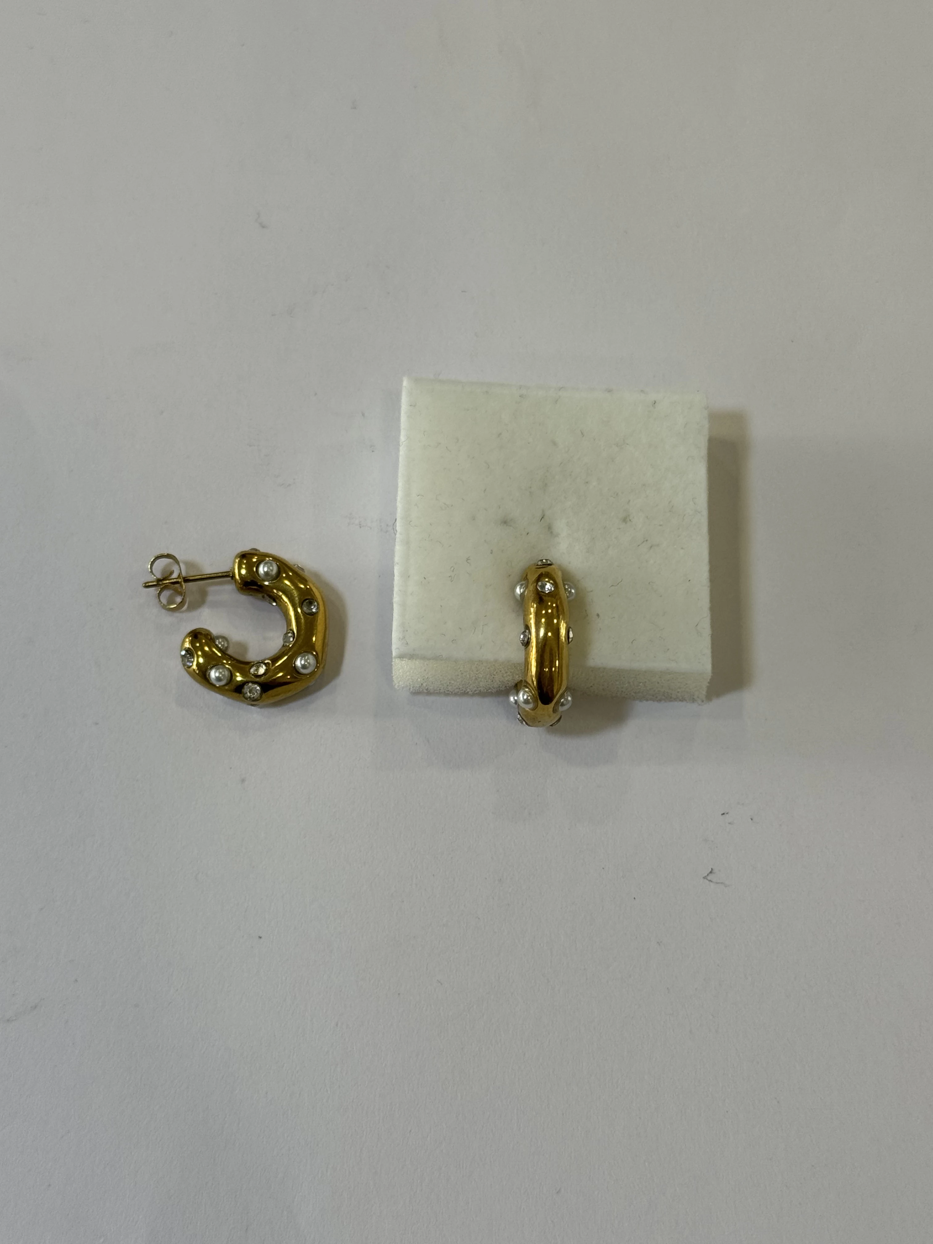 Aretes Acero Inoxidable 18k - 64