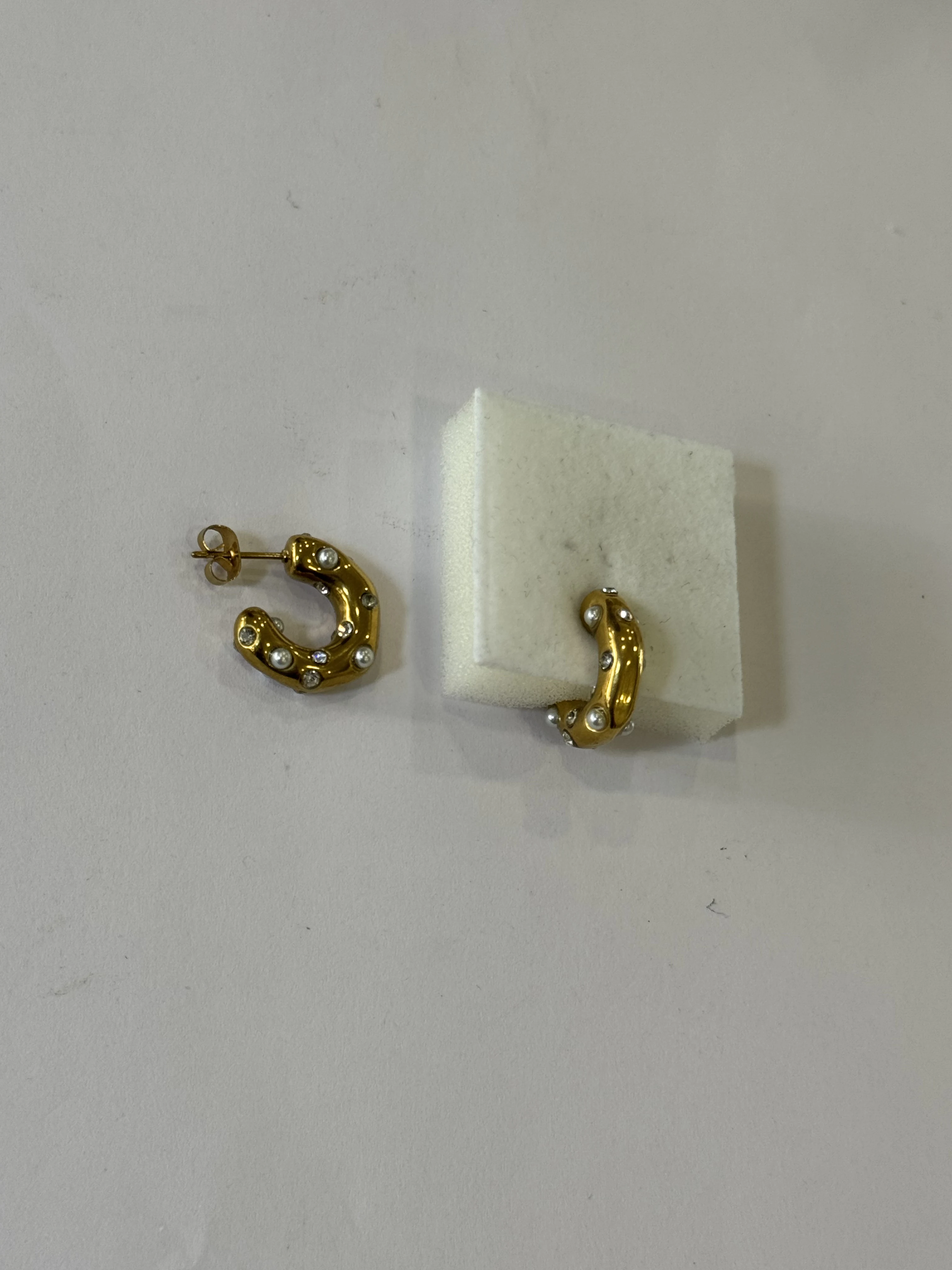 Aretes Acero Inoxidable 18k - 63