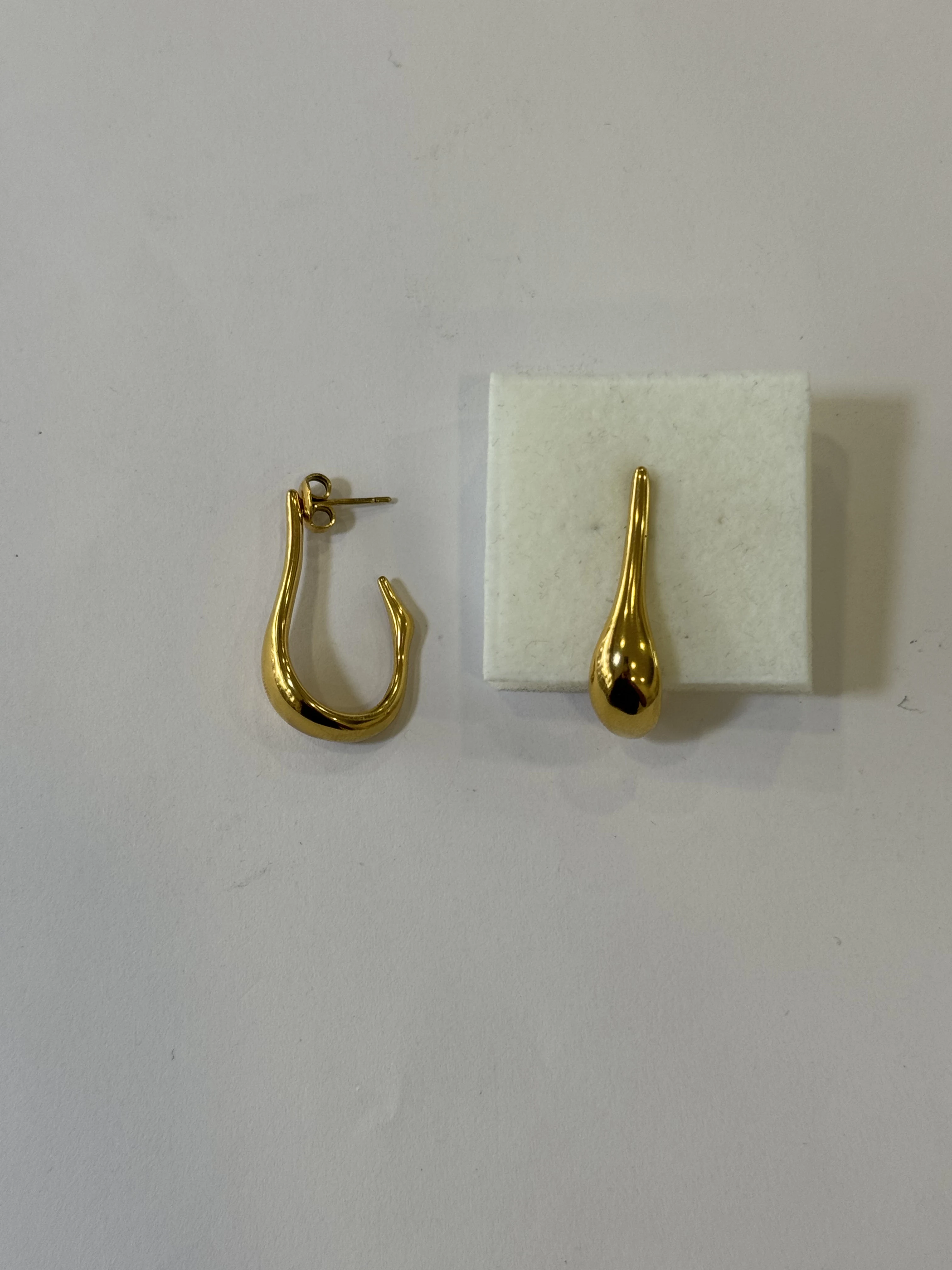 Aretes Acero Inoxidable 18k - 61
